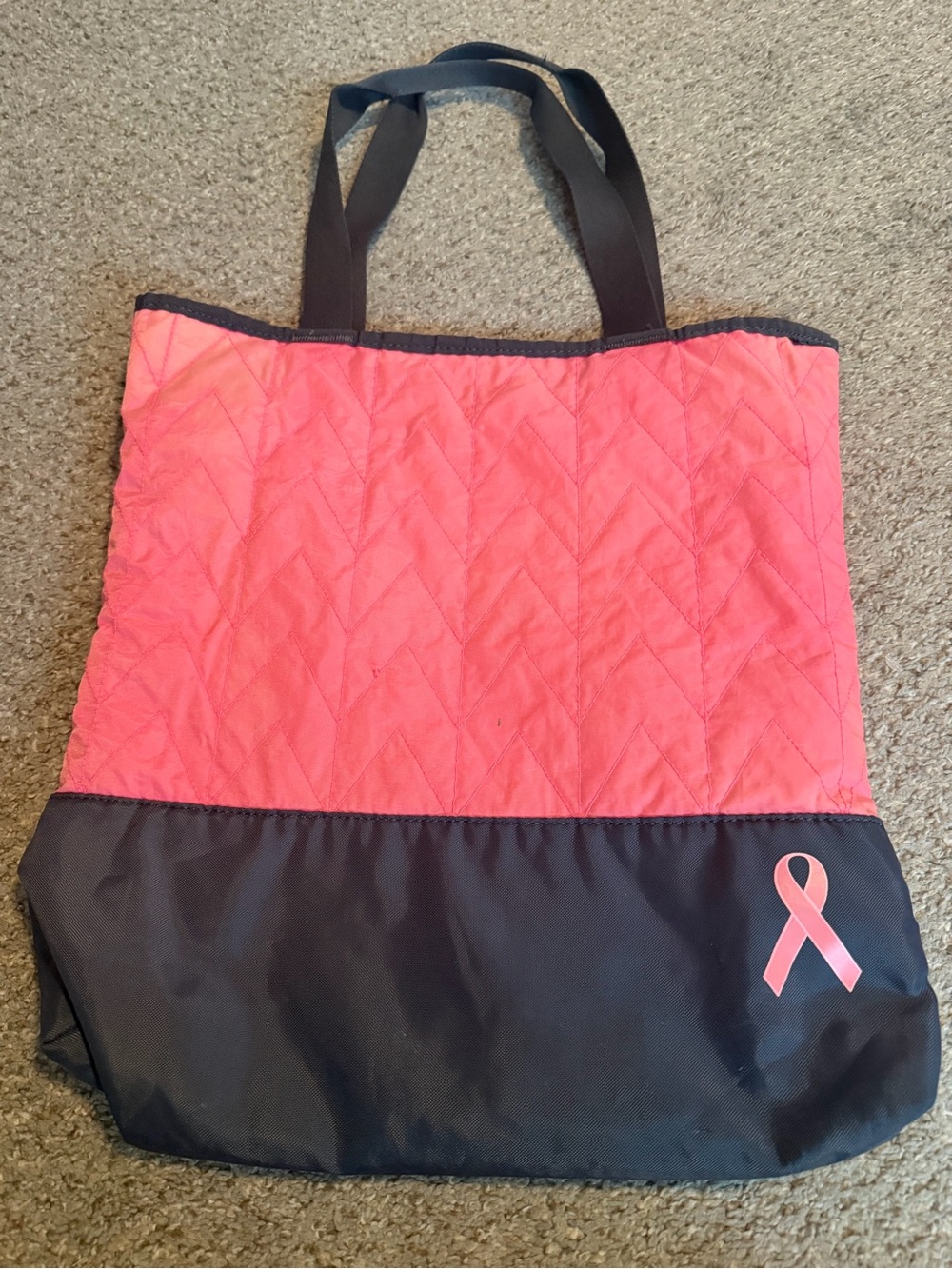 Under Armour Pink and Black Tote Breast Cancer Reversible